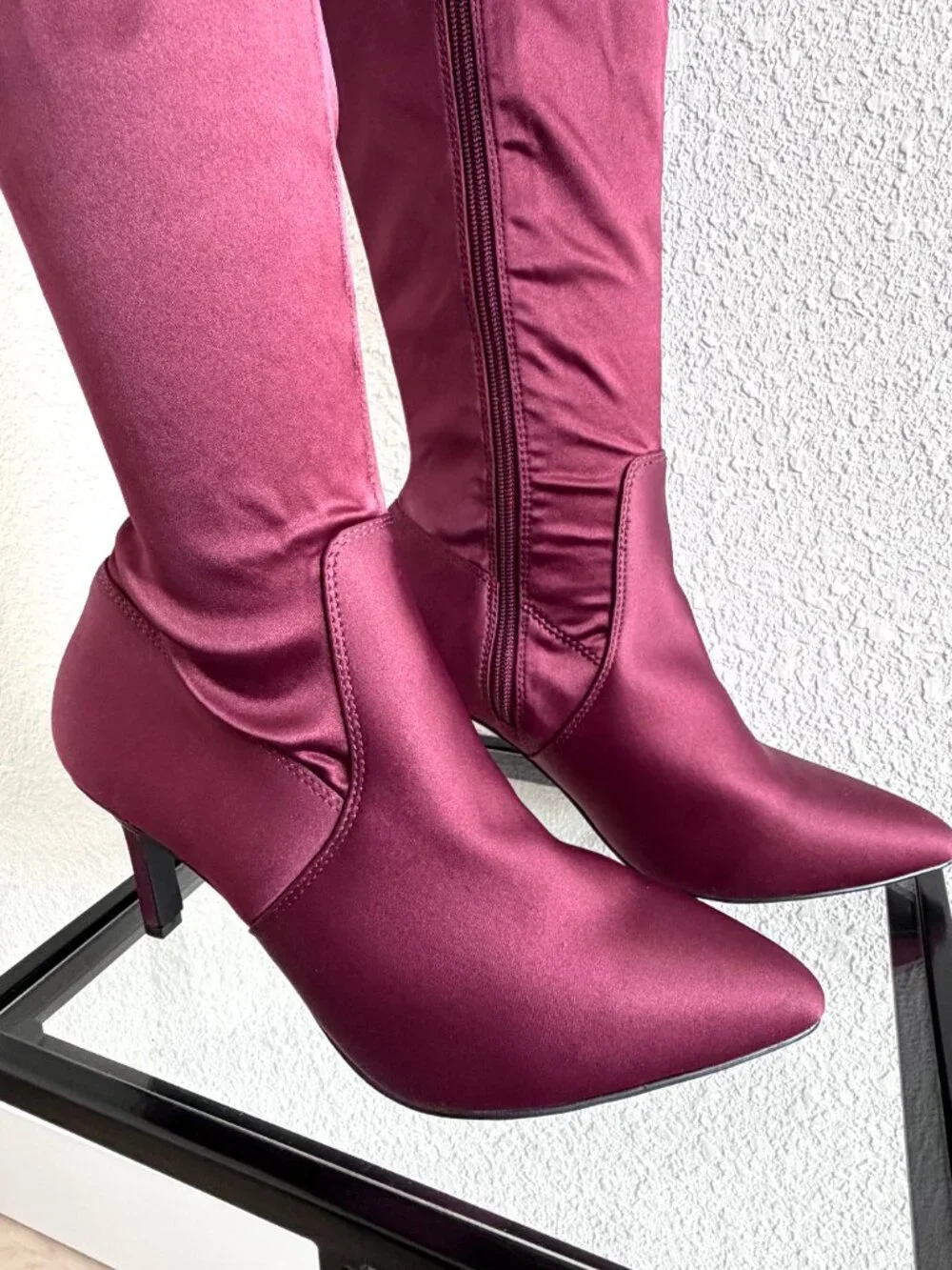 Torrid Maroon Red Over the Knee Boot - Size 8WW